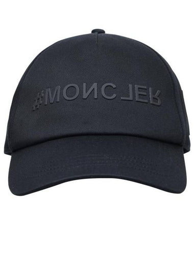 Gabardine Logo Ball Cap Black - MONCLER - BALAAN 1