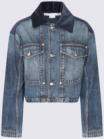 Stella McCartney Blue Cotton Denim Jackets - STELLA MCCARTNEY - BALAAN 1