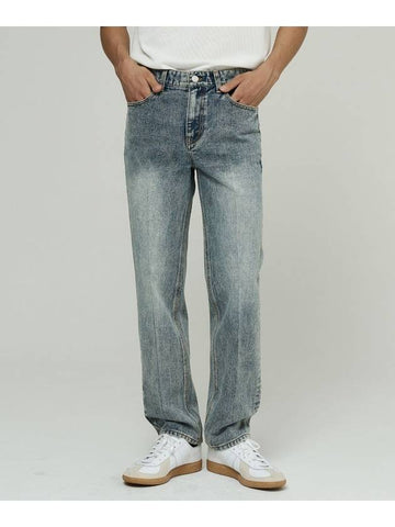 Bleached denim pants_straight fit - BLONDNINE - BALAAN 1