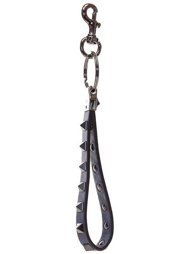 Rockstud Key Holder Blue - VALENTINO - BALAAN 4