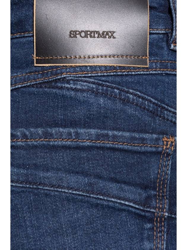 Sportmax Tapered Leg Jeans Nalata, Women's, Navy Blue - MAX MARA SPORTMAX - BALAAN 5