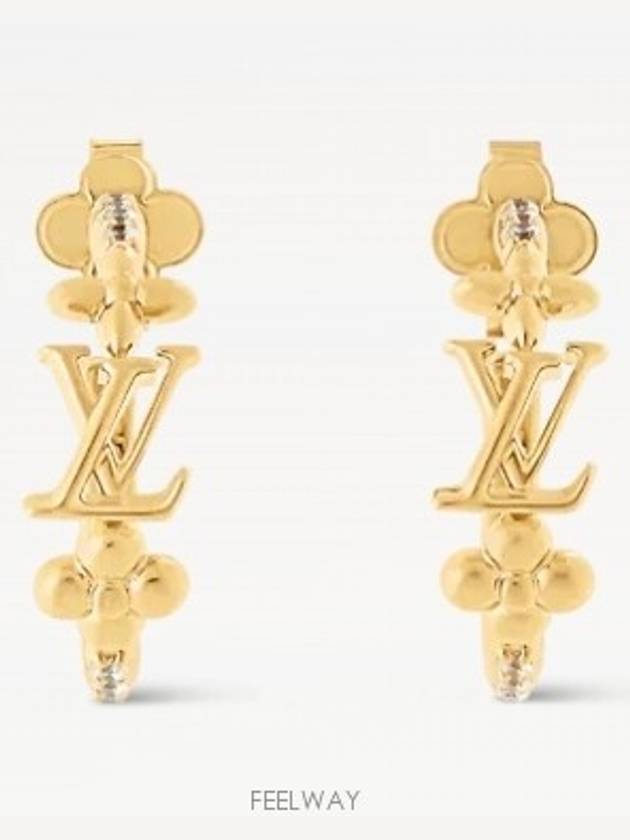 LV Iconic Earrings Gold - LOUIS VUITTON - BALAAN 4