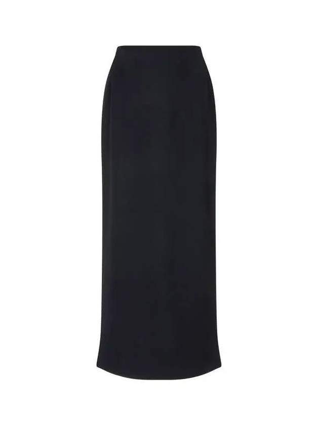 Yohji Yamamoto FEMME Back Zip Wool Twill Skirt Black - YOHJI YAMAMOTO - BALAAN 1