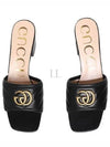 Double G Slide Sandal Heels Black - GUCCI - BALAAN 2