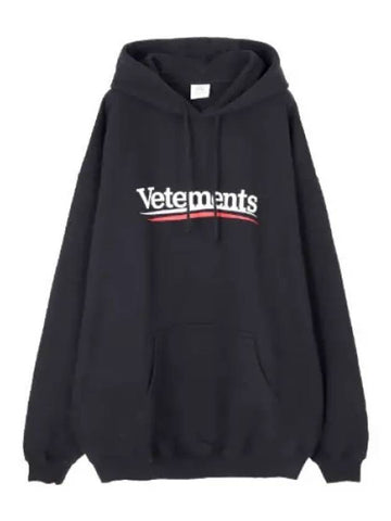 Oversized logo print hoodie women - VETEMENTS - BALAAN 1