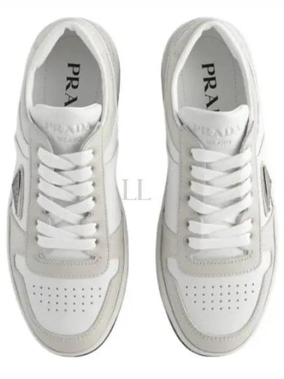 Downtown Leather Low Top Sneakers White - PRADA - BALAAN 2