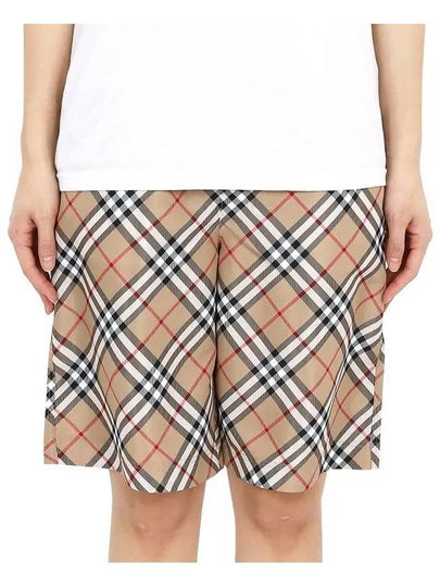 Kids Vintage Check Swim Pants Beige - BURBERRY - BALAAN 2