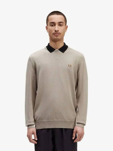 15 Baseline Classic Crew Neck Knit S56 AFPM2339601 Nude - FRED PERRY - BALAAN 1