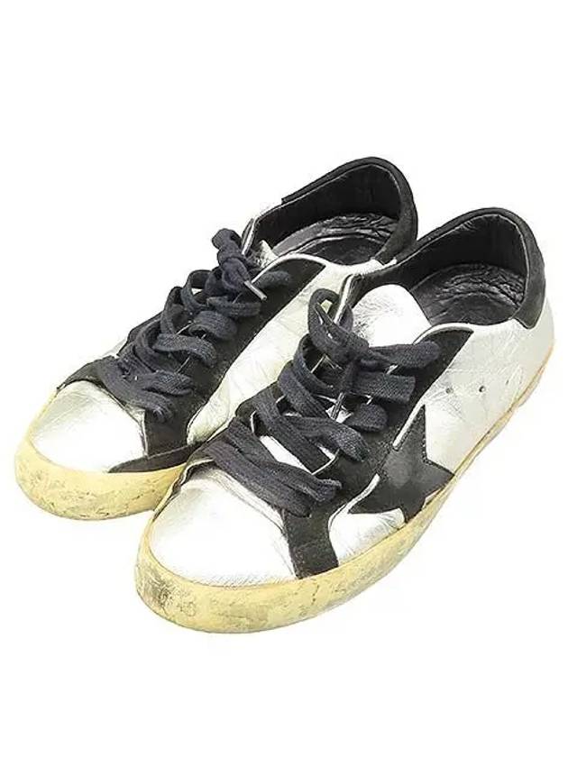 Smith Market Silver Sneakers Women s Shoes - GOLDEN GOOSE - BALAAN 4