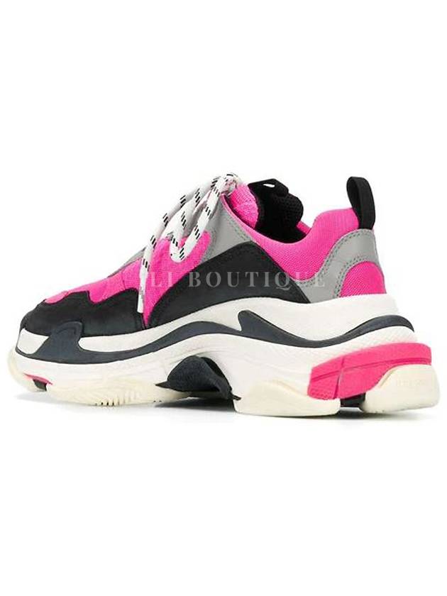 Triple S Low Top Sneakers Black Pink - BALENCIAGA - BALAAN 4