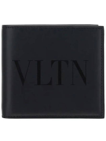 Signature Logo Half Wallet Black - VALENTINO - BALAAN 2