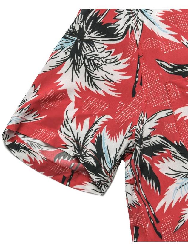 Hawaiian Floral Short Sleeve Shirt Red - ROLLING STUDIOS - BALAAN 5