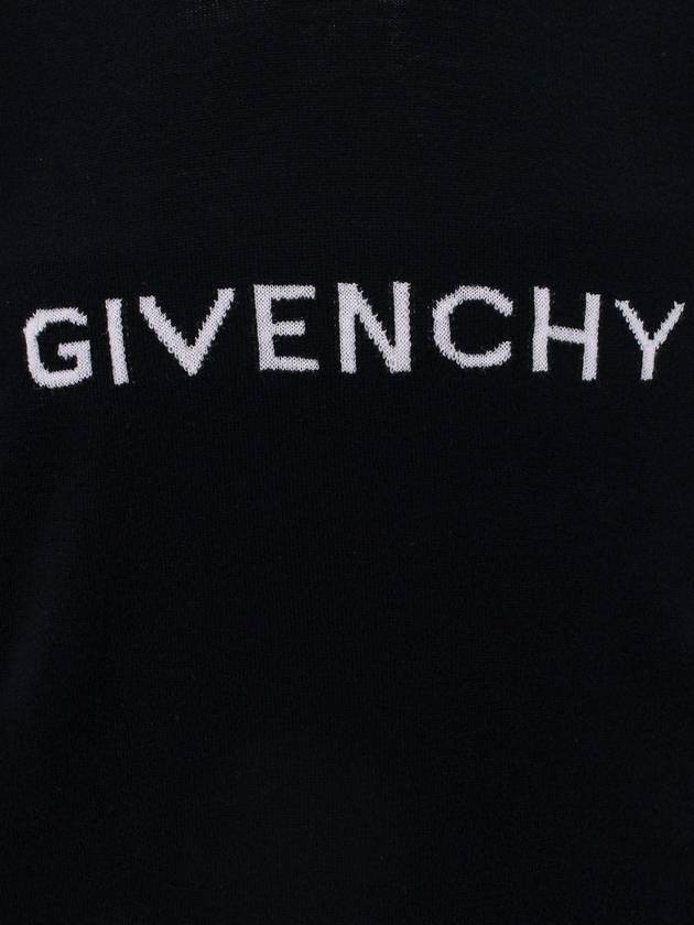 Archetype Crew Neck Wool Knit Top Black - GIVENCHY - BALAAN 10