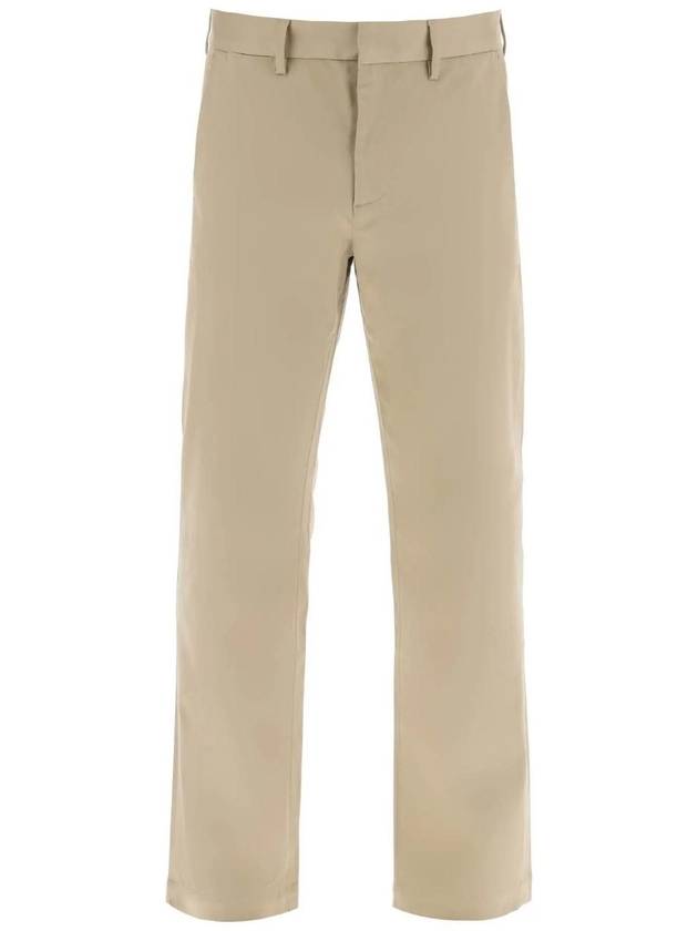 SN BEIGE Twill chino pants in - SAINT LAURENT - BALAAN 1