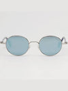 Sunglasses ML0057 14X Mirror Metal Frame Round Blue - MONCLER - BALAAN 3