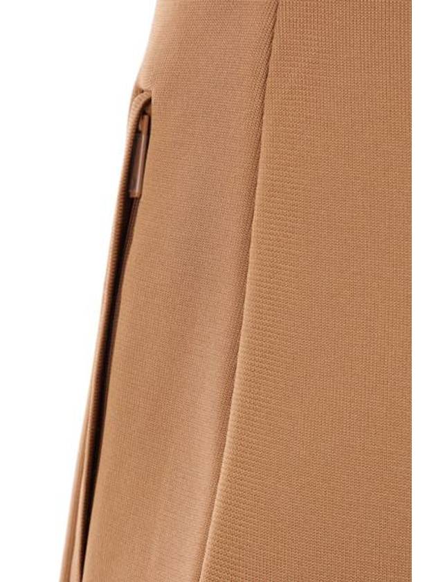 Check Trim Jogging Straight Pants Camel - BURBERRY - BALAAN 4