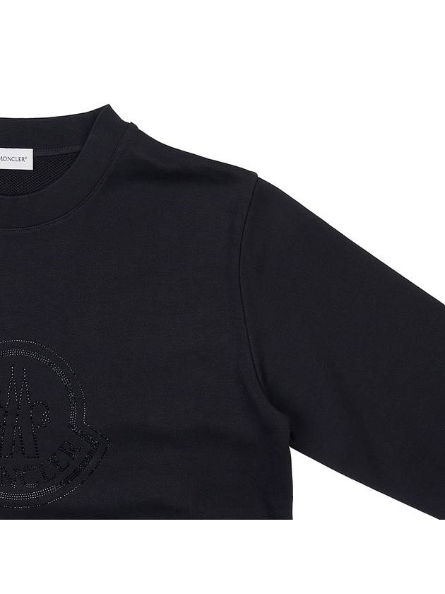 Crystal Logo Sweatshirt 8G00053 899TR 999 - MONCLER - BALAAN 4