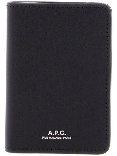 Stefan Small Leather Card Wallet Black - A.P.C. - BALAAN 2