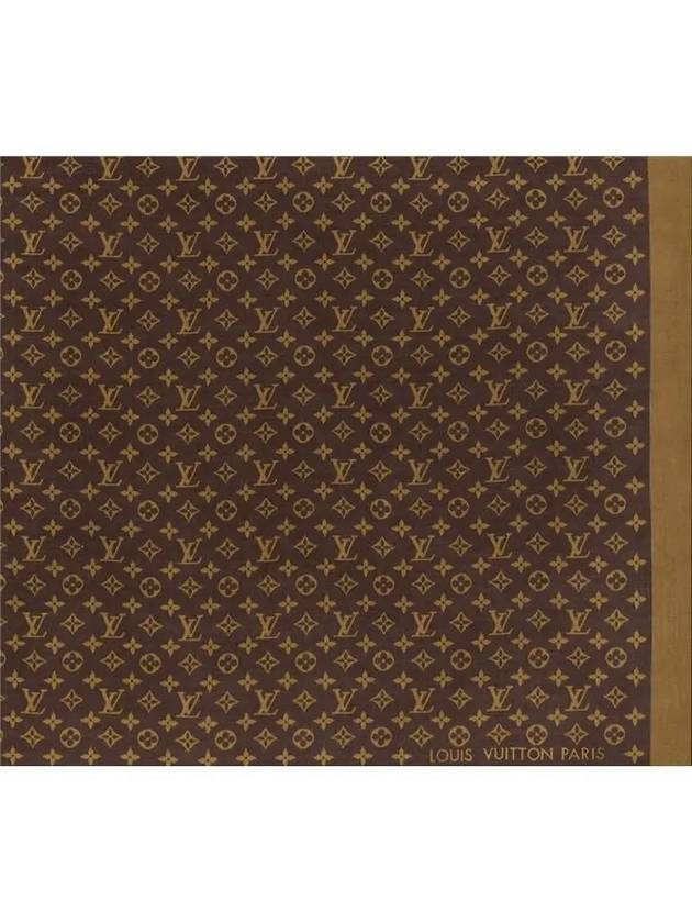 Monogram Denim Scarf Brown - LOUIS VUITTON - BALAAN 7