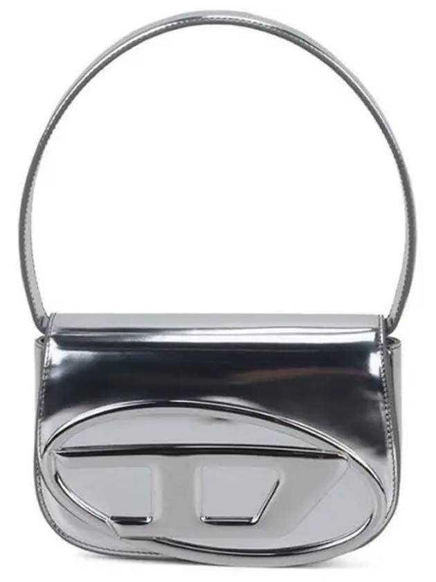 1DR Mirrored Leather Shoulder Bag Silver - DIESEL - BALAAN 2