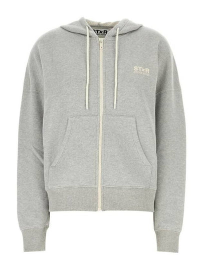 Star Logo Zip-Up Hoodie Melange Grey - GOLDEN GOOSE - BALAAN 2