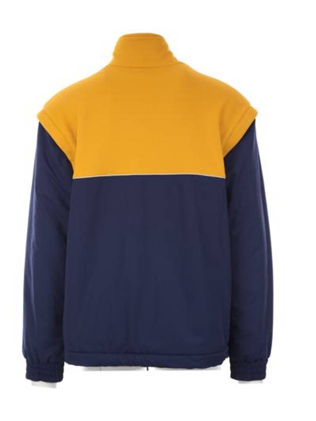 detachable sleeve jersey jacket yellow blue - GUCCI - BALAAN 3