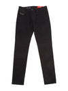 2019 D-Strukt  Slim Fit Jeans Black - DIESEL - BALAAN 2