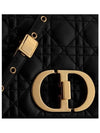 Caro Supple Cannage Calfskin Large Cross Bag Black - DIOR - BALAAN 7