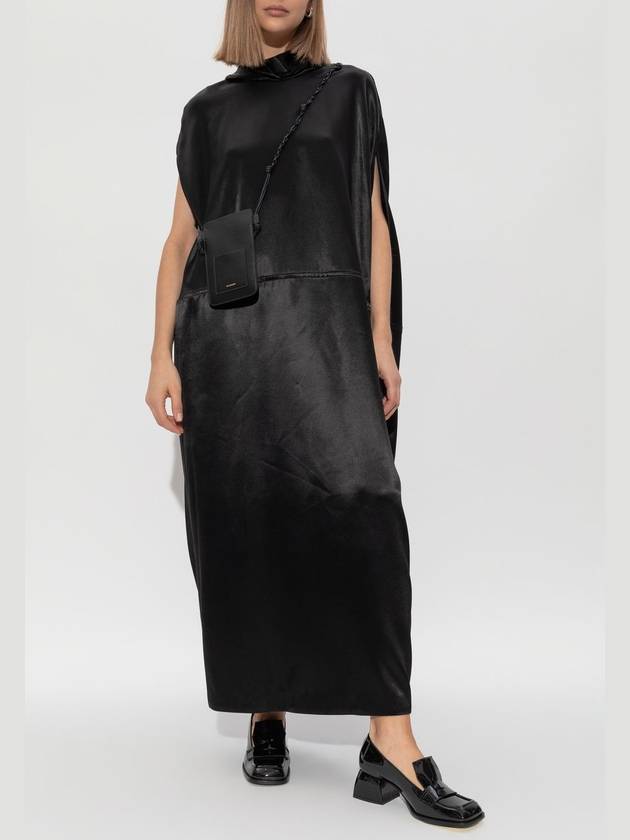 JIL SANDER Satin Dress, Women's, Black - JIL SANDER - BALAAN 2