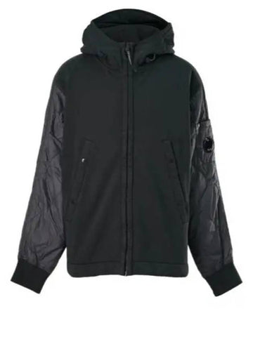 CP Company Diagonal Raised Fleece Pfd Hooded Zip Up 17CMSS004A 005835M 995 - CP COMPANY - BALAAN 1