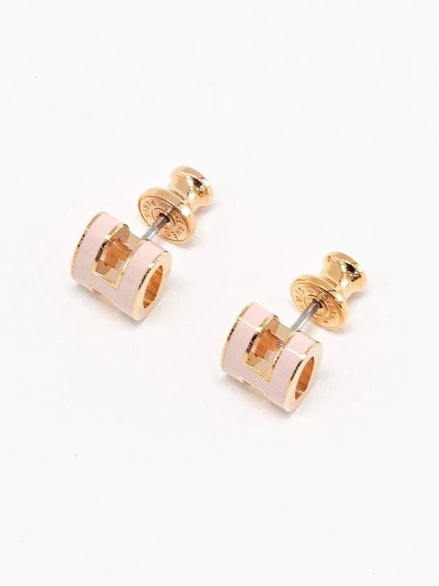 Mini Pop H Earrings Rose Gold - HERMES - BALAAN 4