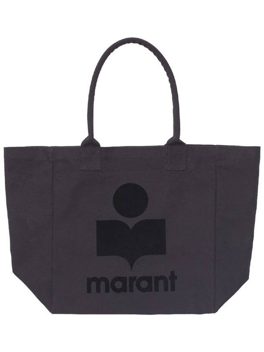 Isabel Marant YENKY Yankee Cotton Tote Bag Black PM0001FA A1X18M 01BK - ISABEL MARANT ETOILE - BALAAN 1