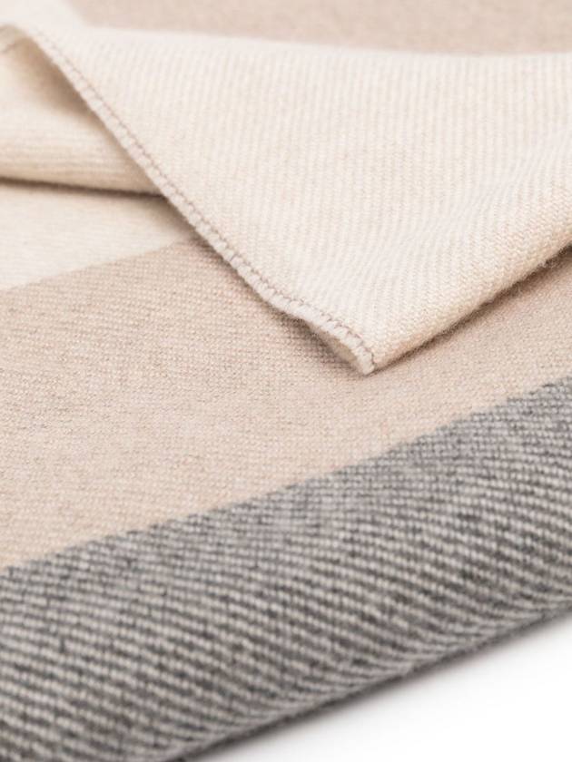 Twill Check Wool Cashmere Muffler - BRUNELLO CUCINELLI - BALAAN 9