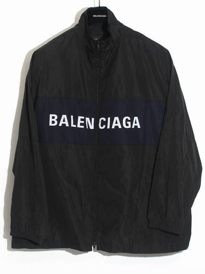 Logo Print Zip-up Jacket black - BALENCIAGA - BALAAN 2