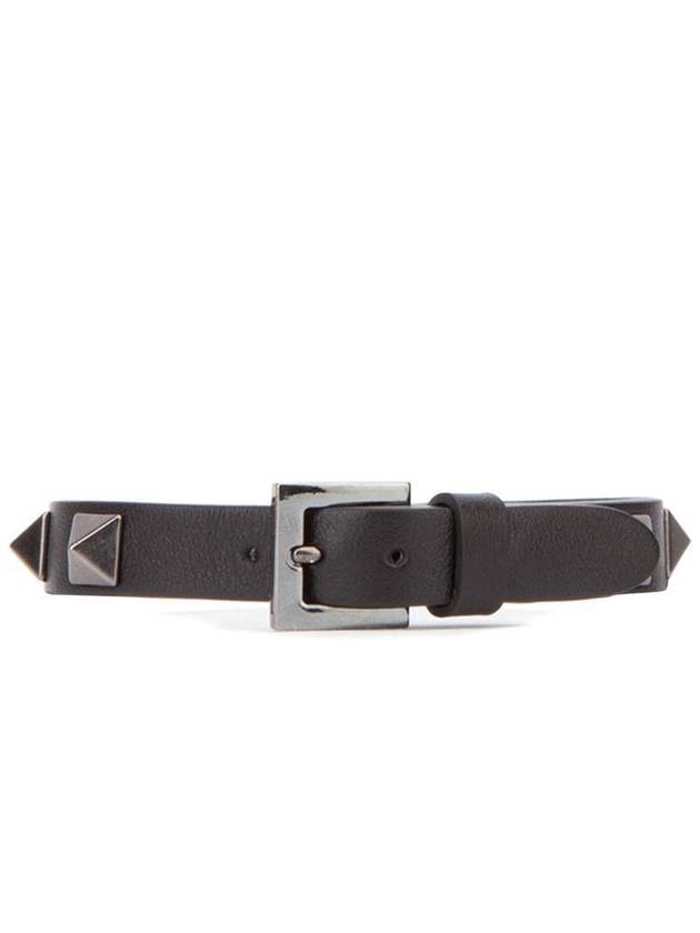 Rockstud leather bracelet bracelet blue black MY2J0801VH3 - VALENTINO - BALAAN 4