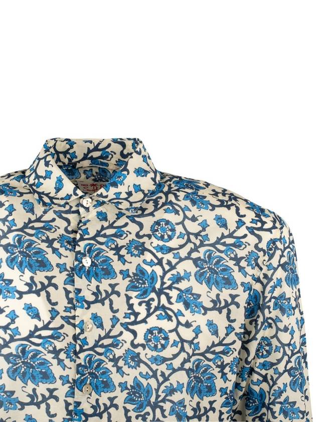 MC2 Saint Barth Sikelia Incotone Men'S Shirt With Print Ajrakh - MC 2 SAINT BARTH - BALAAN 3