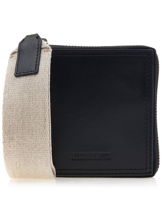 Le Carre Ronde Geometry Christre Bicycle Wallet Black - JACQUEMUS - BALAAN.