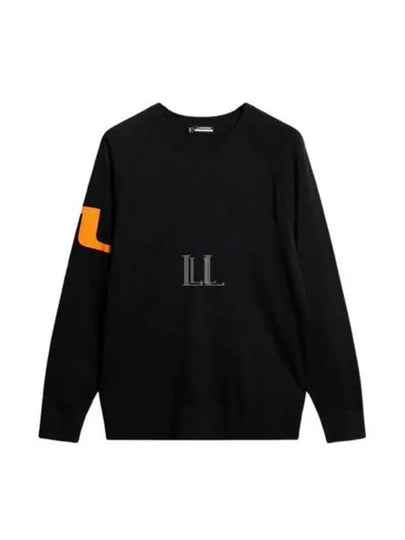 Men's Gusten Knit Sweater Black - J.LINDEBERG - BALAAN 2