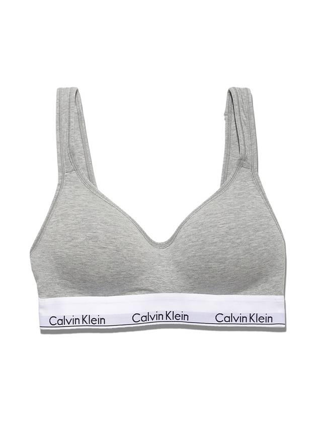 Scoop Back Lightly Lined Bralette Grey - CALVIN KLEIN - BALAAN 1