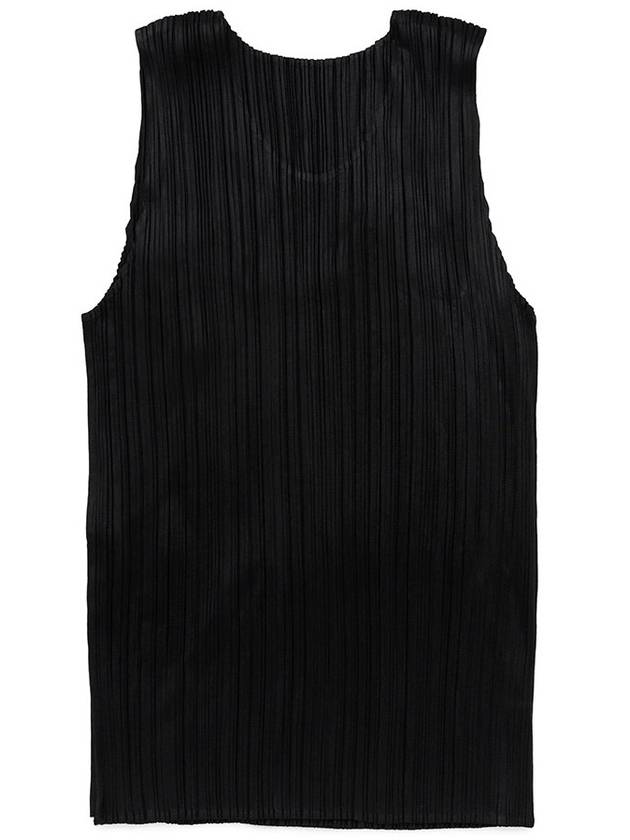 Pleated Sleeveless Black - ISSEY MIYAKE - BALAAN 3