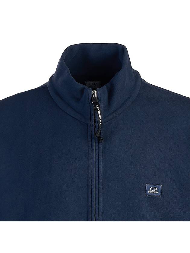 Logo Cotton High Neck Zip-Up Jacket Navy - CP COMPANY - BALAAN 5