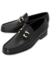 Gancini Ornament Moccasin Loafers Black - SALVATORE FERRAGAMO - BALAAN 2