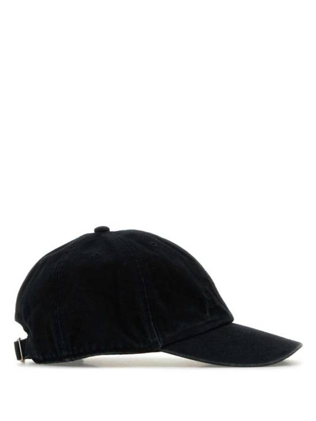 Embroidered Logo Ball Cap Black - MAISON MARGIELA - BALAAN 3