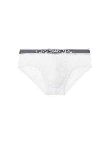 UNDERWEAR Men s Logo Banding Ribbed Cotton Briefs White 270898 - EMPORIO ARMANI - BALAAN 1