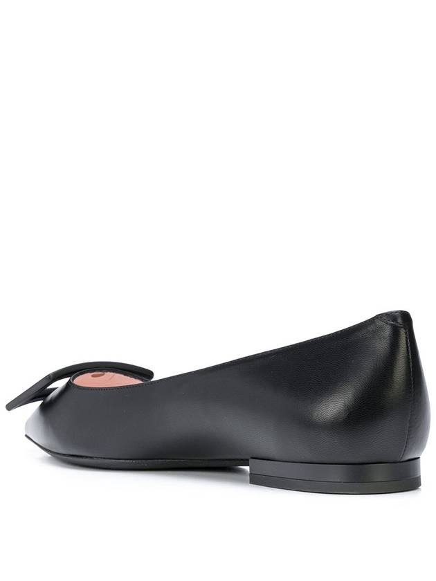 Gommettine Lacquered Buckle Soft Leather Ballerinas Black - ROGER VIVIER - BALAAN 4