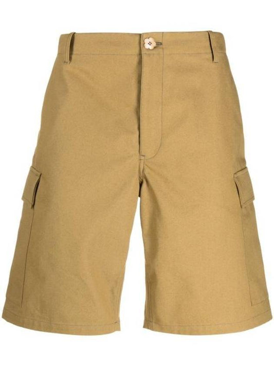 Men's Cargo Shorts Tabak - KENZO - BALAAN.