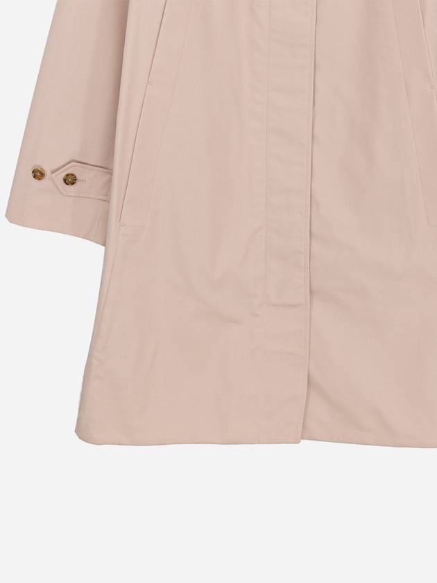 Pocket Button Gabardine Cotton Single Coat Beige - BURBERRY - BALAAN 6