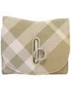 Rocking Horse Check Half Wallet Beige - BURBERRY - BALAAN 3