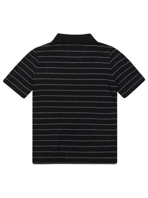 Knit Eri Ribbed Short Sleeve T-Shirt 9602LAUB - BLACK&WHITE - BALAAN 3