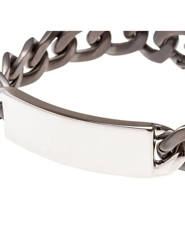 Maison Margiela ID ID Plaque Palladium Color Block Chain Bracelet - MAISON MARGIELA - BALAAN 2